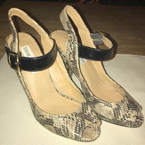 Steve Madden Snake Print Heels